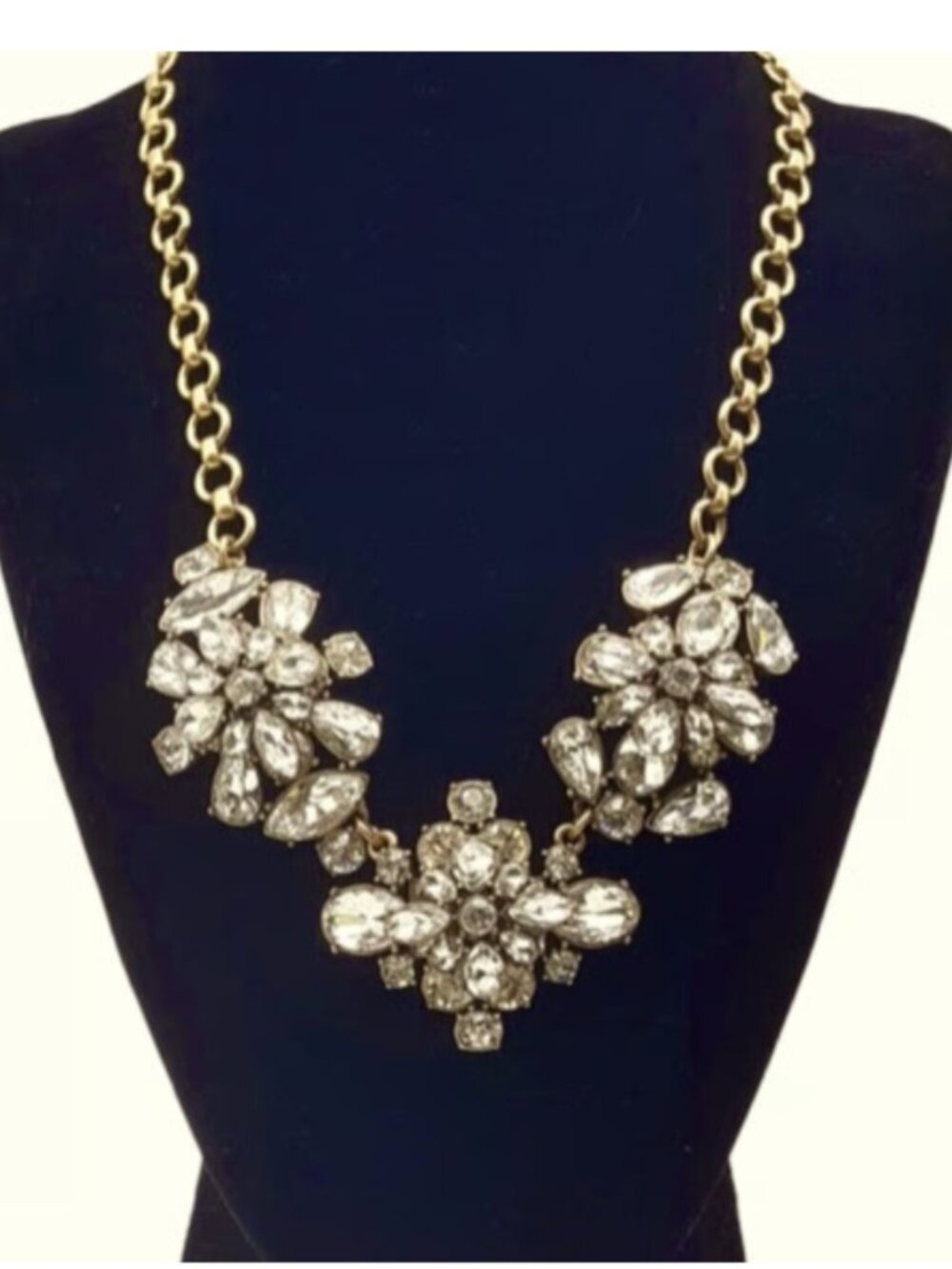 J.Crew Floral Cluster Statement Necklace